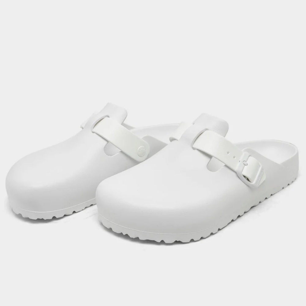 🤍 BIRKENSTOCK BOSTON EVA SLIPPERS WHITE 🤍 - Picture 2 of 4